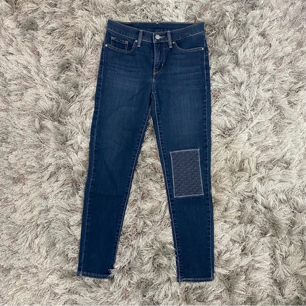 Levi’s Patchwork Skinny Jeans - image 1